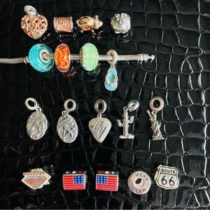 Genuine CHAMILIA Sterling Charm Beads For Pandora Bracelets ASK FOR PRIC…